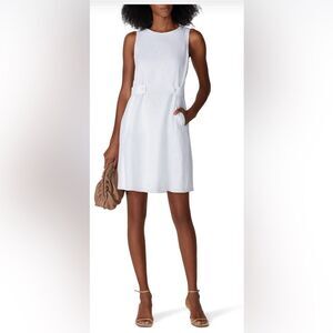 Emporio Armani White Side Button Dress Size Medium